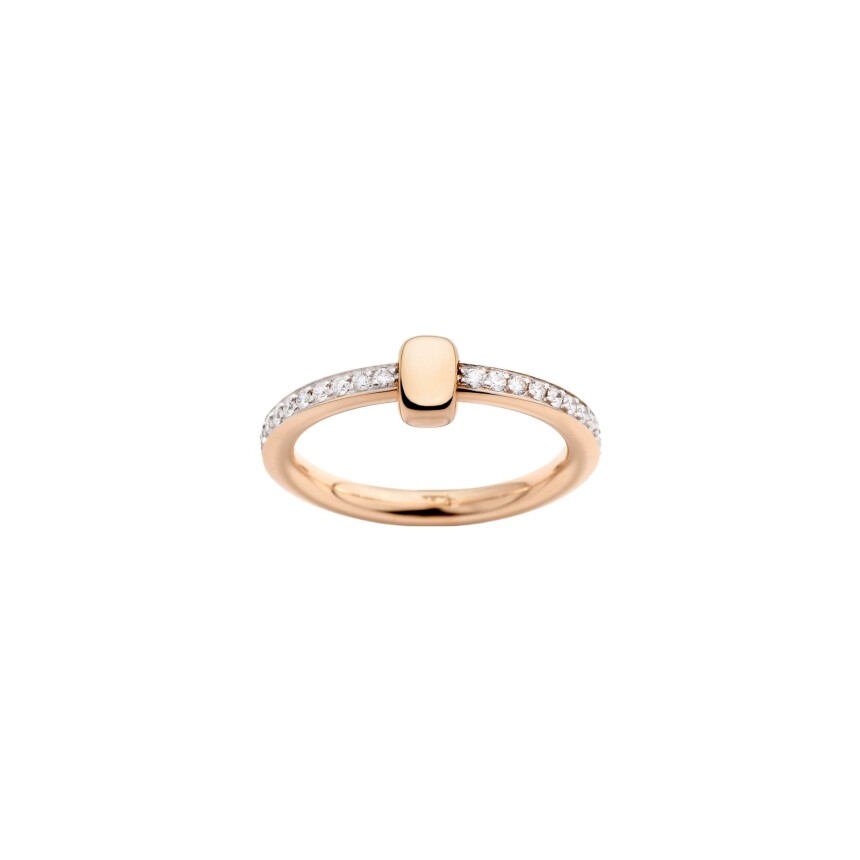 Bague Pomellato Together en or rose et diamants