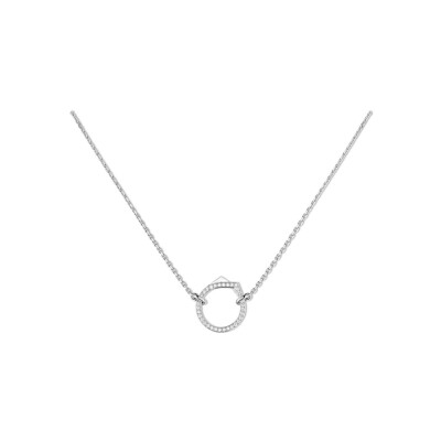 Repossi Antifer pendant, white gold and white diamonds