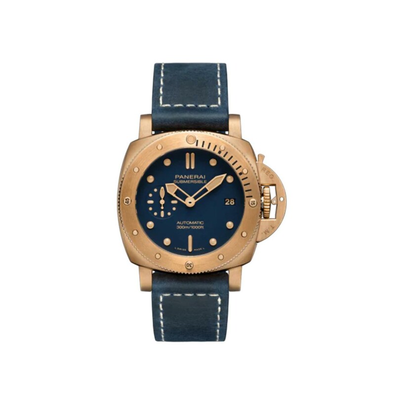 Panerai Submersible bronzo blu abisso watch