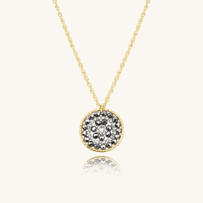 Collier Sàntibé Bijoux Paradis en laiton, métal doré et perles argent