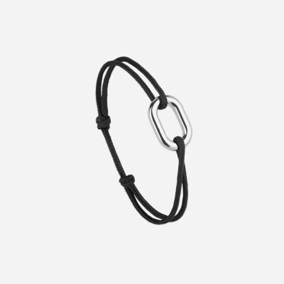 Bracelet sur cordon Le Vent à la Française Maillon en plaqué argent, 16mm