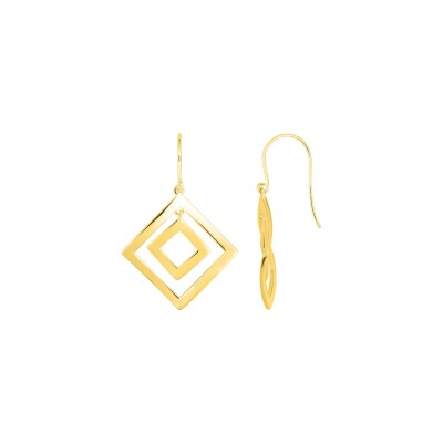 Boucles d'oreilles crochet en plaqué or