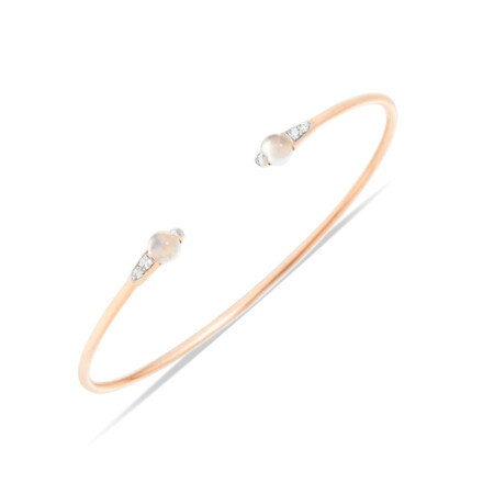 Pomellato M'ama non mama bracelet, rose gold, moon stones and diamonds