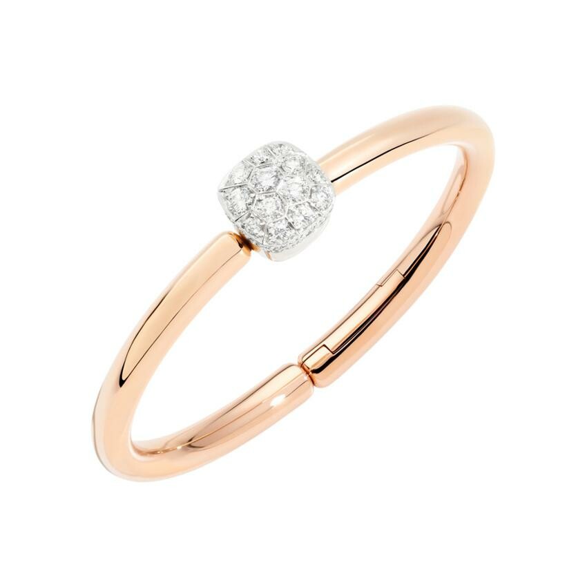 Bracelet Pomellato Nudo en or rose, or blanc et diamants