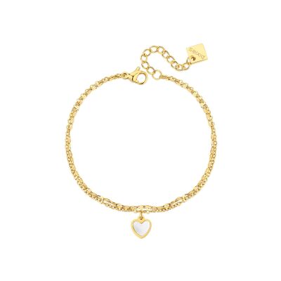 Bracelet Pixies en acier doré et nacre