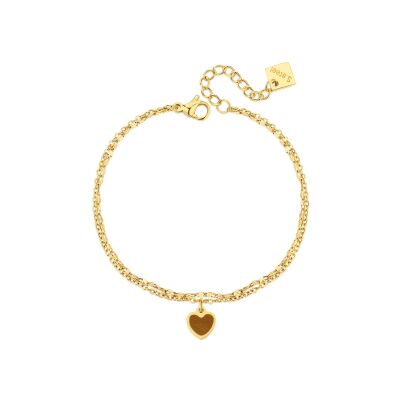 Bracelet Pixies en acier doré et oeil de tigre