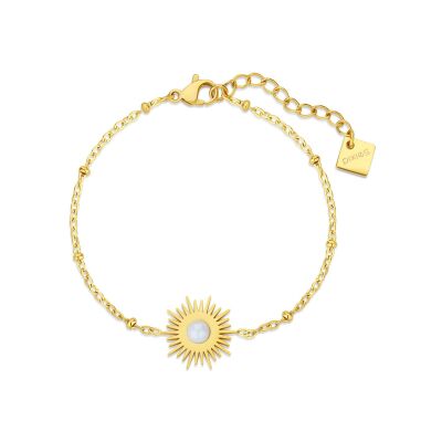 Bracelet Pixies en acier doré et nacre