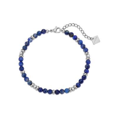 Bracelet Pixies en acier et lapis lazuli