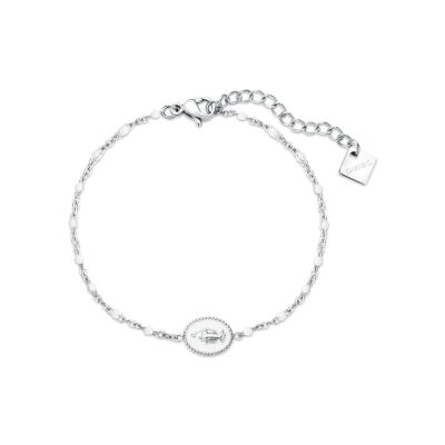 Bracelet Pixies en acier et résine blanche