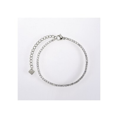 Bracelet Pixies en acier et résine blanche