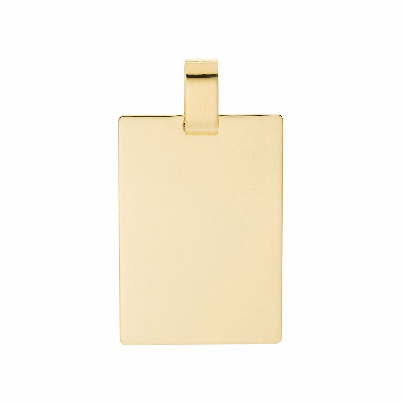 Pendentif rectangle en or jaune