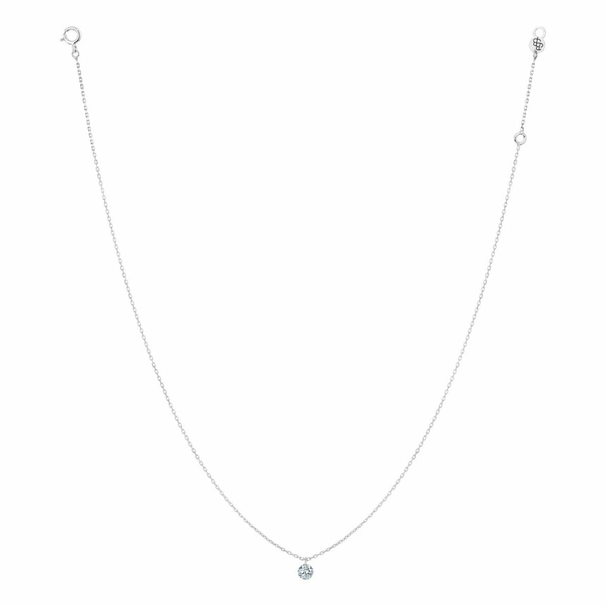 LA BRUNE & LA BLONDE 360° necklace, white gold and 0.10ct diamond