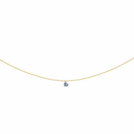 Collier La Brune & La Blonde 360° en or jaune et diamant coeur de 0.15ct