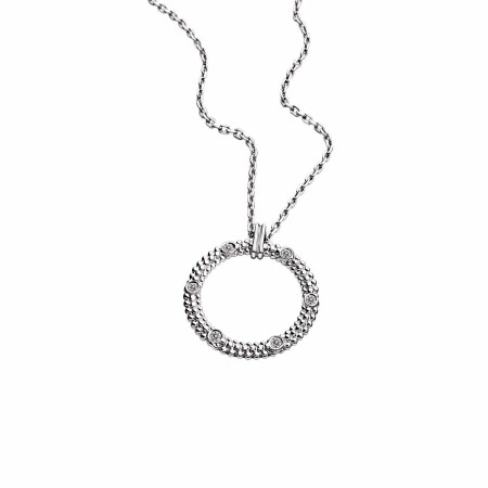 Pendentif Mauboussin Le Premier Jour en or blanc et diamants