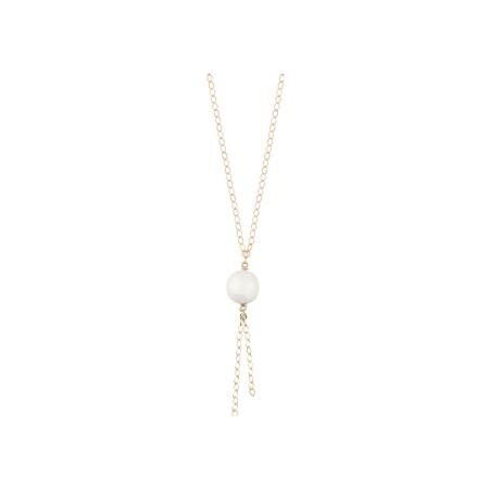 GINETTE NY COCKTAIL necklace, rose gold and pearl