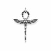 Pendentif Thomas Sabo Rebel at heart Croix de vie Ankh avec scarabée en argent et oxyde de zirconium noir