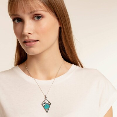 Pendentif Thomas Sabo en argent, turquoise et nacre