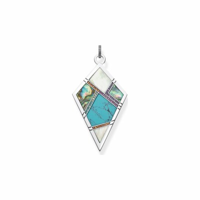 Pendentif Thomas Sabo en argent, turquoise et nacre