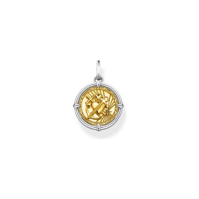 Pendentif Thomas Sabo en plaqué or, argent et oxyde de zirconium