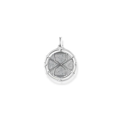 Pendentif Thomas Sabo Rebel at heart en argent, turquoise et œil de tigre