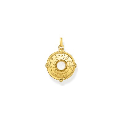 Pendentif Thomas Sabo Glam & Soul en argent plaqué or jaune, email et oxydes de zirconium