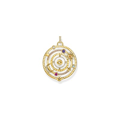 Pendentif Thomas Sabo Glam & Soul en argent plaqué or jaune, email et oxydes de zirconium