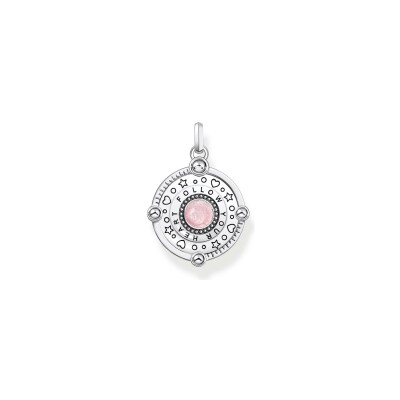 Pendentif Thomas Sabo Glam & Soul en argent, email, oxydes de zirconium, corindon et pierres synthétiques