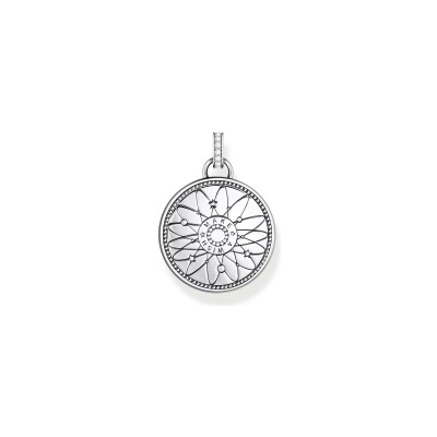 Pendentif Thomas Sabo Glam & Soul en argent, email, oxydes de zirconium, corindon et pierres synthétiques