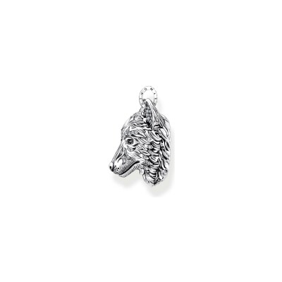 Pendentif Thomas Sabo Rebel at Heart en argent, email, oxydes de zirconium et pierres synthétiques
