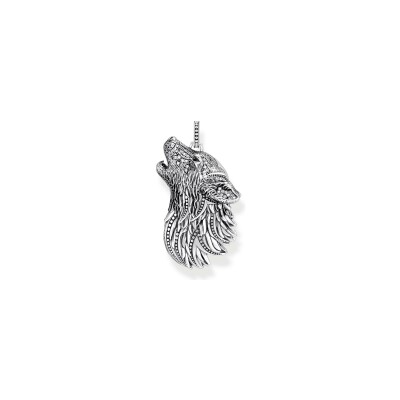 Pendentif Thomas Sabo Rebel at Heart en argent, oxydes de zirconium et pierres synthétiques