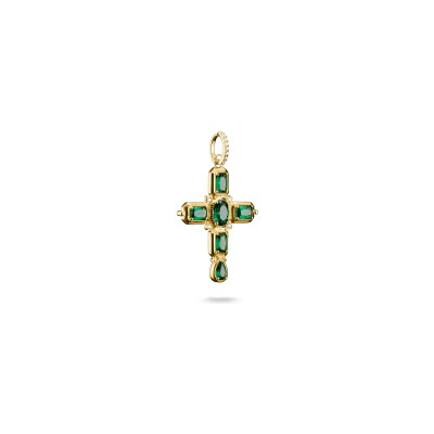 Pendentif Thomas Sabo en argent, plaqué or et oxyde de zirconium