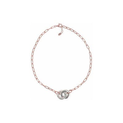 Collier Pesavento en argent doré rose