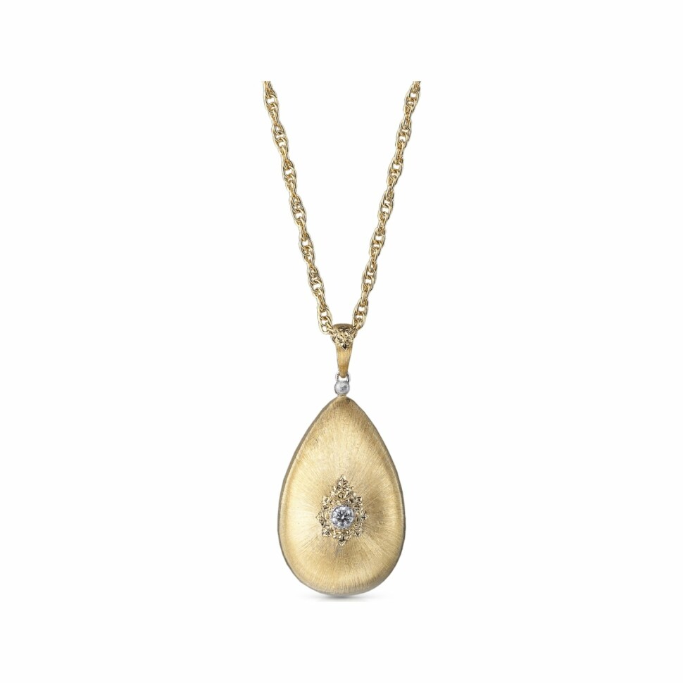 Buccellati Macri Classica pendant, white gold, yellow gold and diamonds