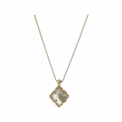 Buccellati Opera Color pendant, yellow gold and mother-of-pearl