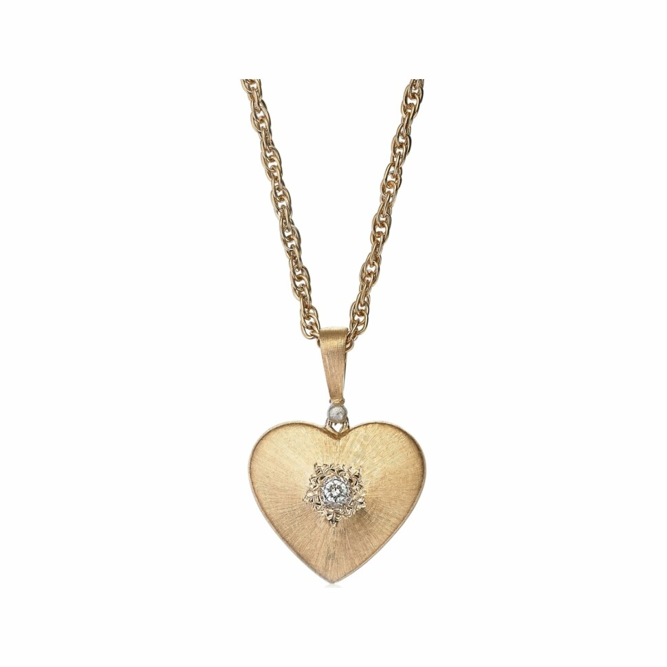 Buccellati Macri Classica pendant, white gold, rose gold and diamonds