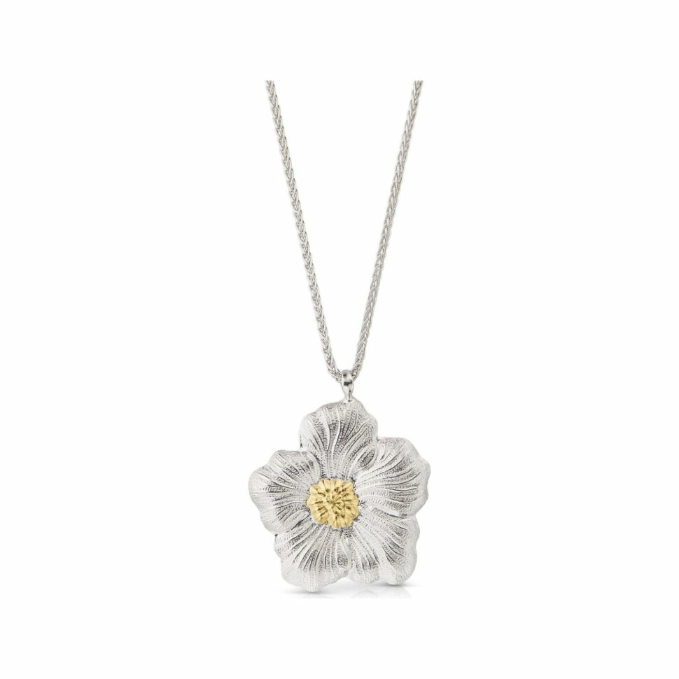 Buccellati Blossoms pendant, silver and ruddy
