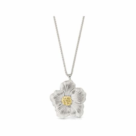 Buccellati Blossoms pendant, silver and ruddy