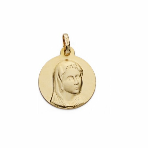 Médaille Marie en or jaune, 16mm