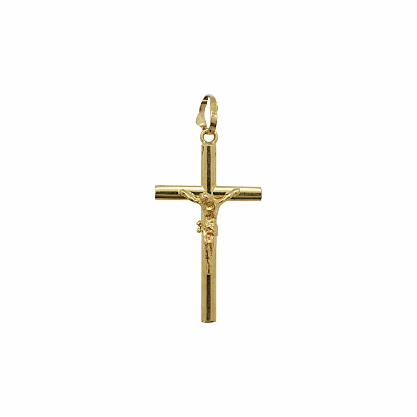 Pendentif religieux le Christ sur la croix en or jaune