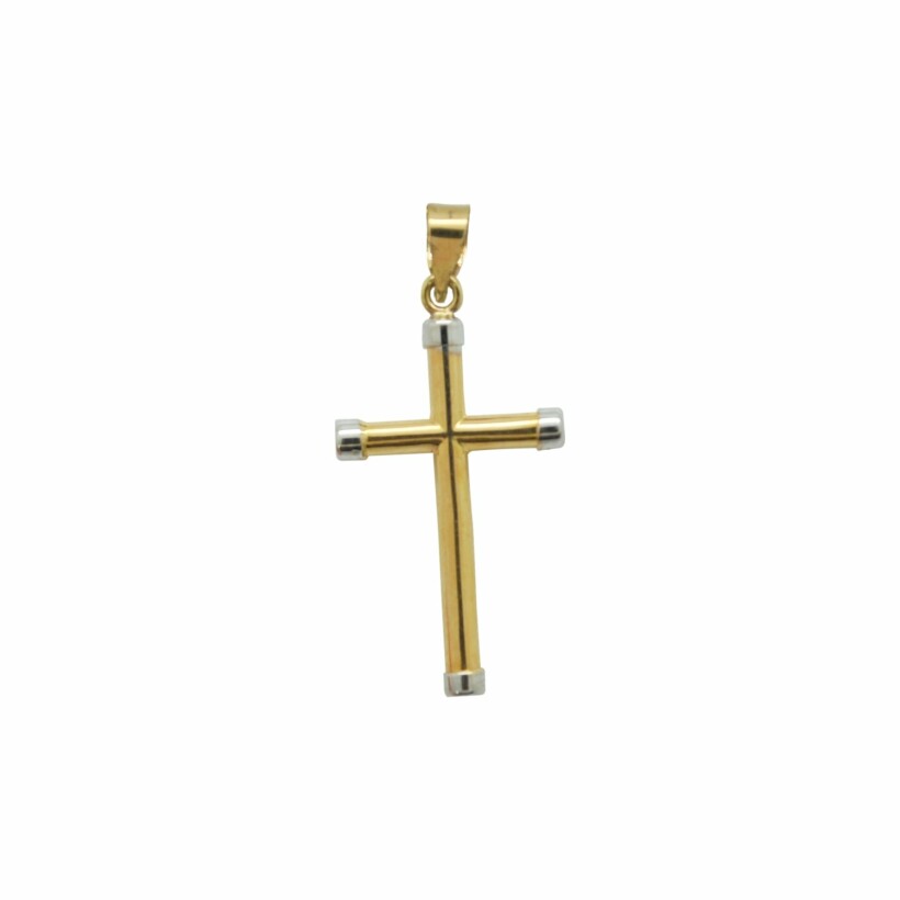 Pendentif religieux croix en or jaune