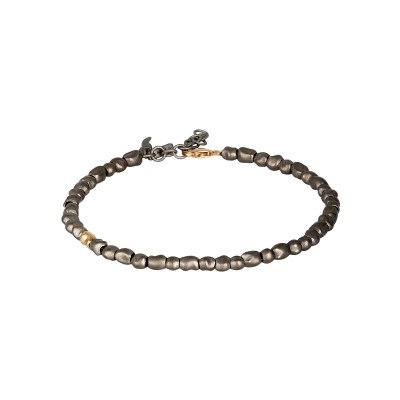 Bracelet Mano J en titane et or rouge