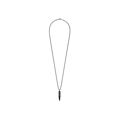 Collier Akillis Fatal Attraction en titane noir, or noir et diamants noirs