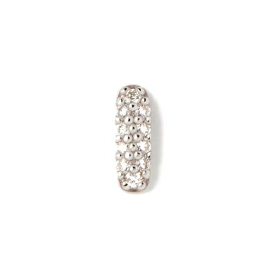 Mono boucle d'oreille PDPaola Fine Essentials en or jaune et diamant de synthèse