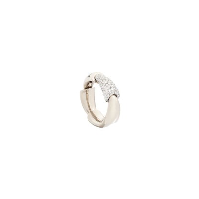 Bague Vhernier Calla Media en or blanc et diamants