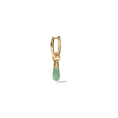 Mono boucle d'oreille PDPaola Icons en laiton et aventurine