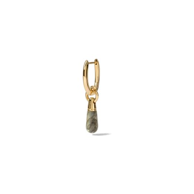 Mono boucle d'oreille PDPaola Icons en laiton et labradorite
