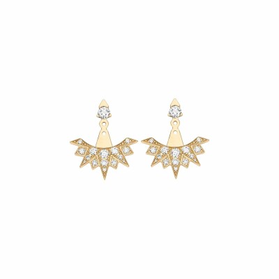 Boucles d'oreilles Piaget Possession en or rose et diamants