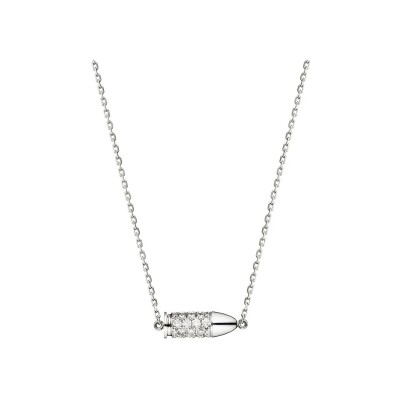 Collier Akillis Mini Bang Bang en or blanc et diamants