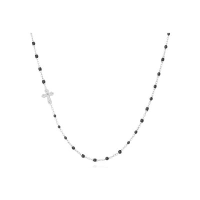 Collier Pixies en acier et résine noir