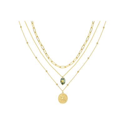 Collier Pixies en acier doré